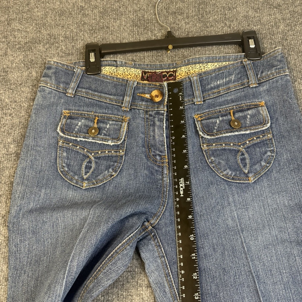 Vezucci Jeans Womens 8 Blue Bootcut Medium Wash Stretch Flap Pocket Denim(32x30) - Picture 11 of 16